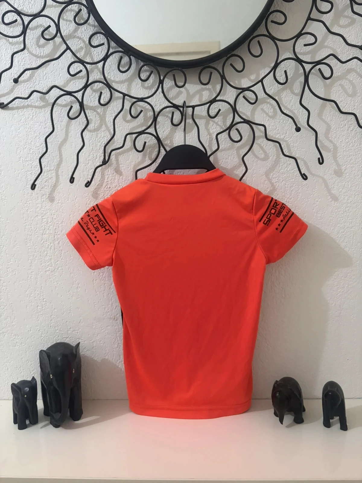 🔵 Camiseta técnica de esporte laranja vivo Dany Kids Sport Fight Best Club – Tamanho 4 anos (104 cm) – photo 5